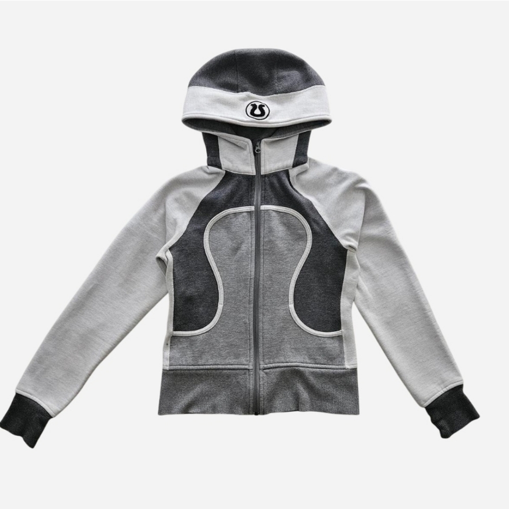 Lululemon Scuba Vintage Small Color Block Full Zip Hoodie